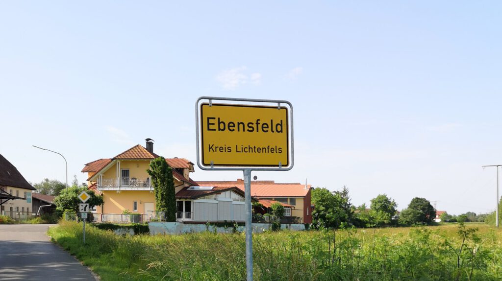tour de ortsschild, ortsschild, ebensfeld, niederau