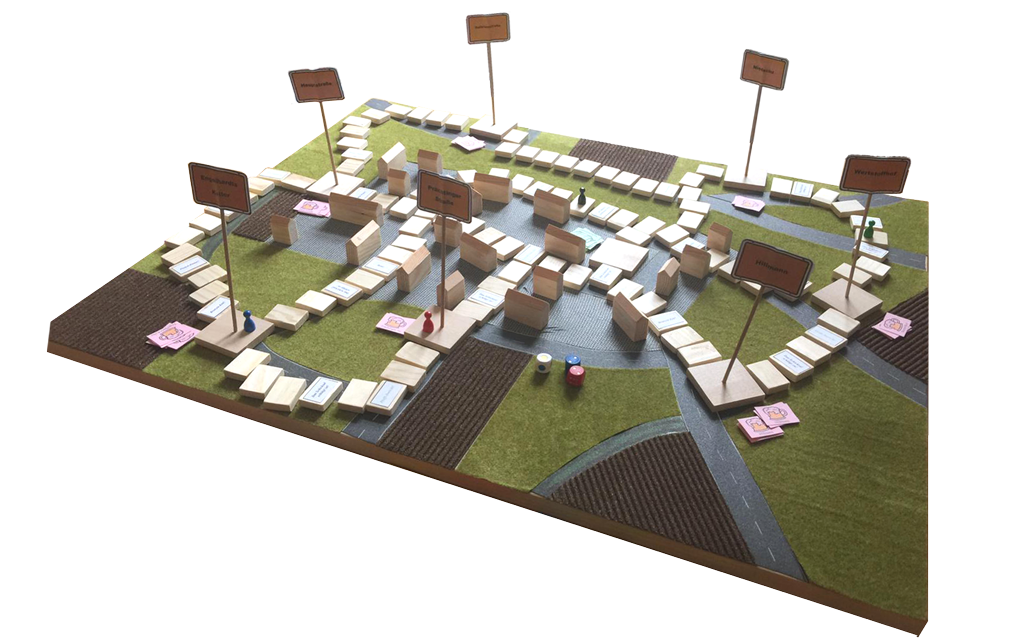 tour de ortsschild, spiel, brettspiel